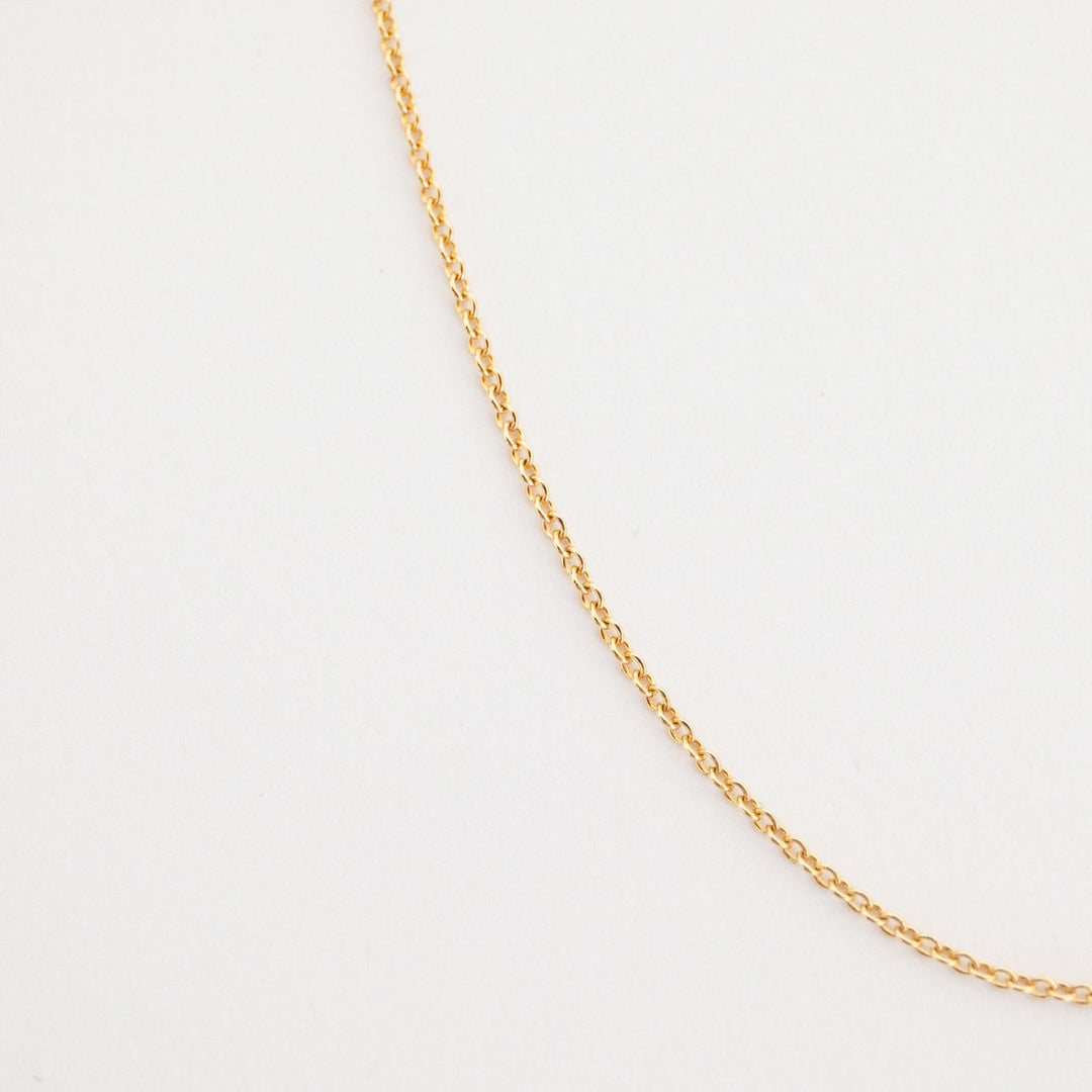 Cable Chain Necklace - 14K Solid Gold