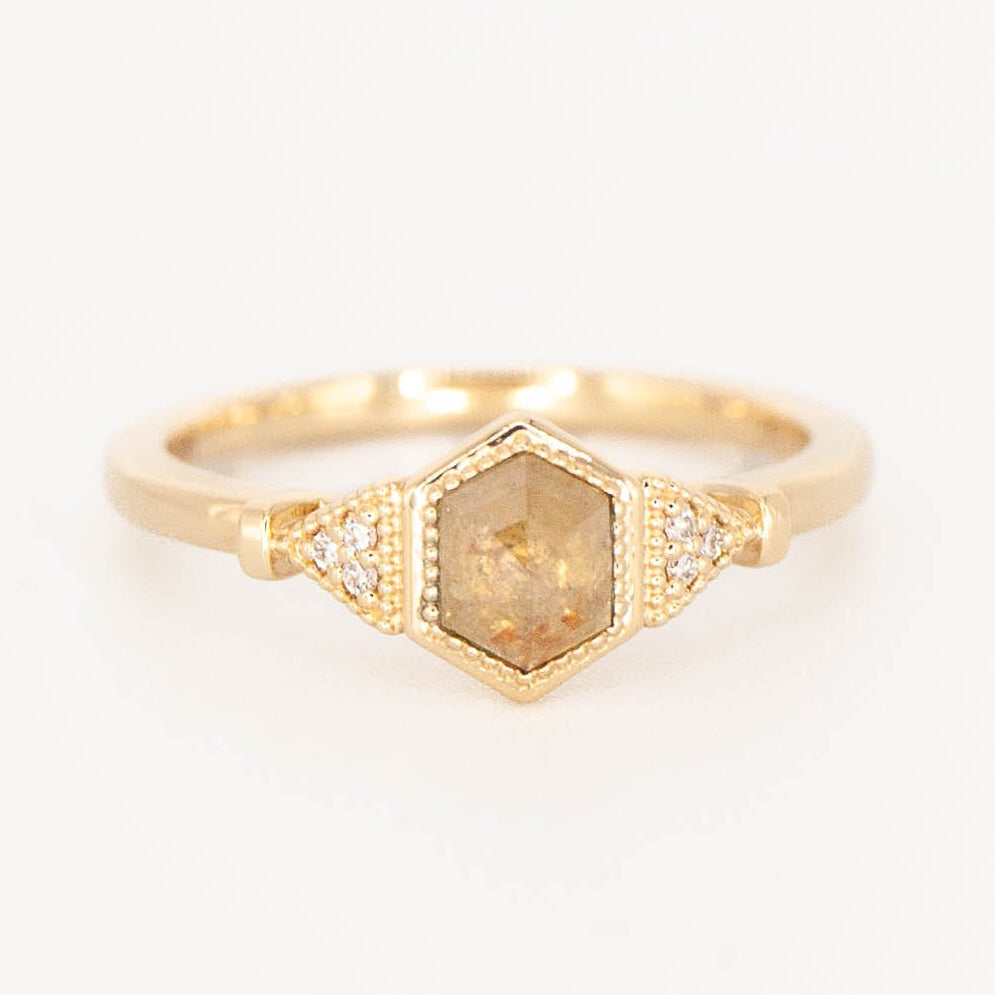Hazel Ring - Mined Yellow Diamond