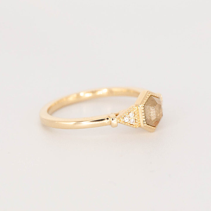 Hazel Ring - Mined Yellow Diamond
