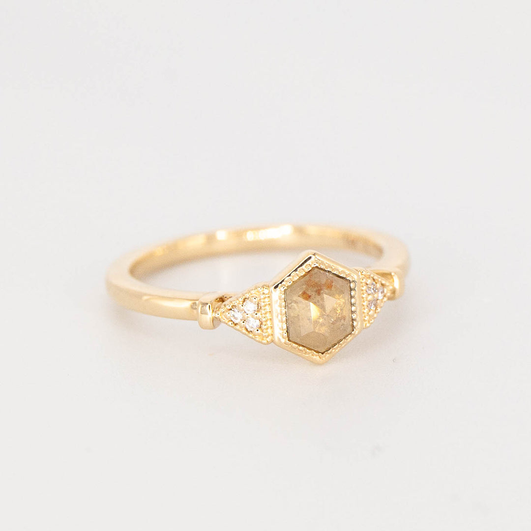 Hazel Ring - Mined Yellow Diamond