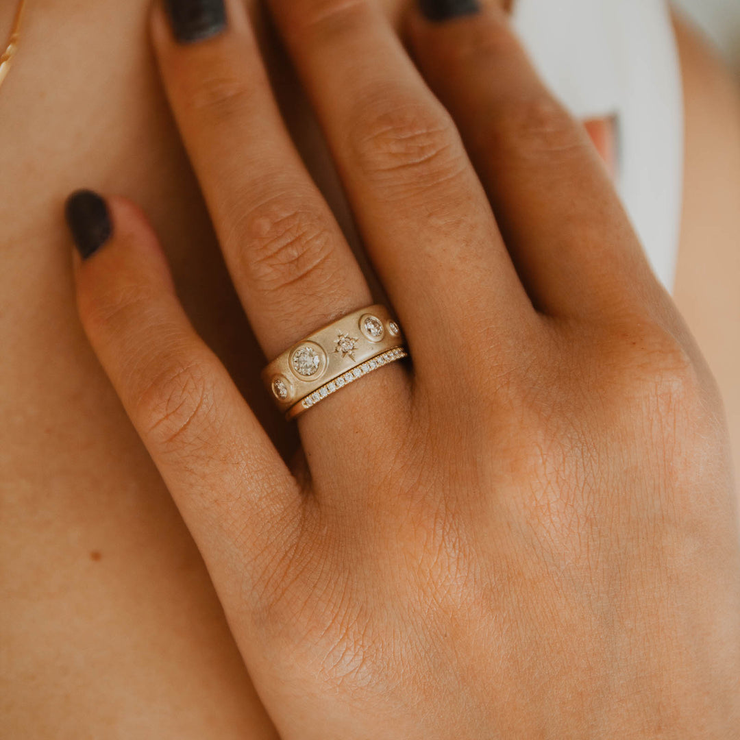 Polaris Ring - Champagne Diamonds