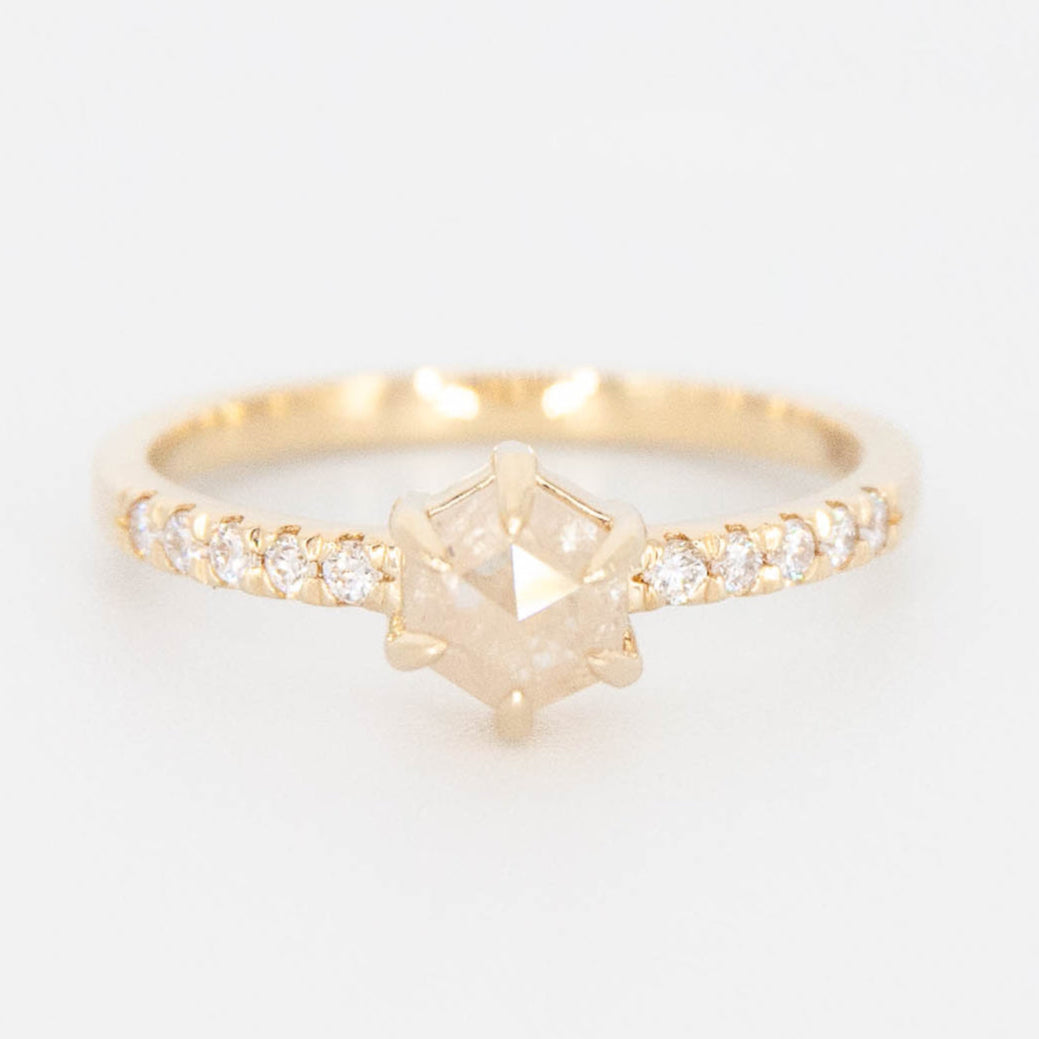 Finnley Ring - White Mined Diamond