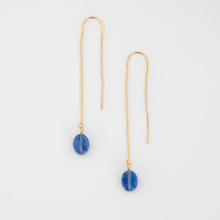 Kyanite Threader Earrings