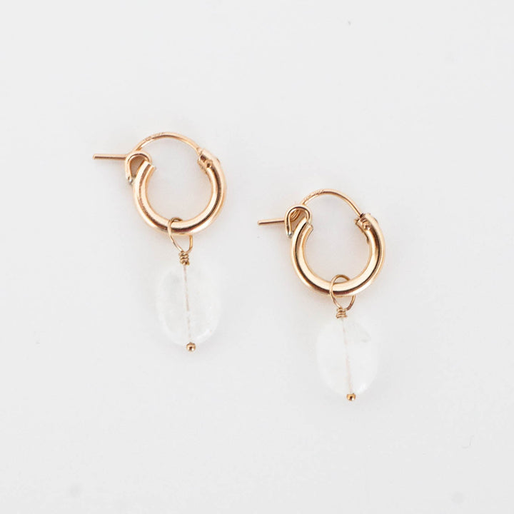 Moonstone Hoops