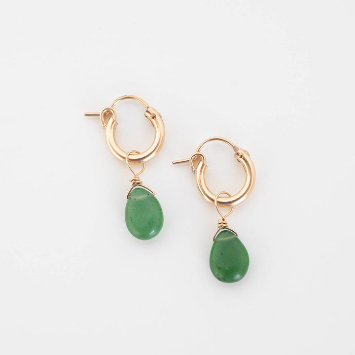 Jade Drop Hoops
