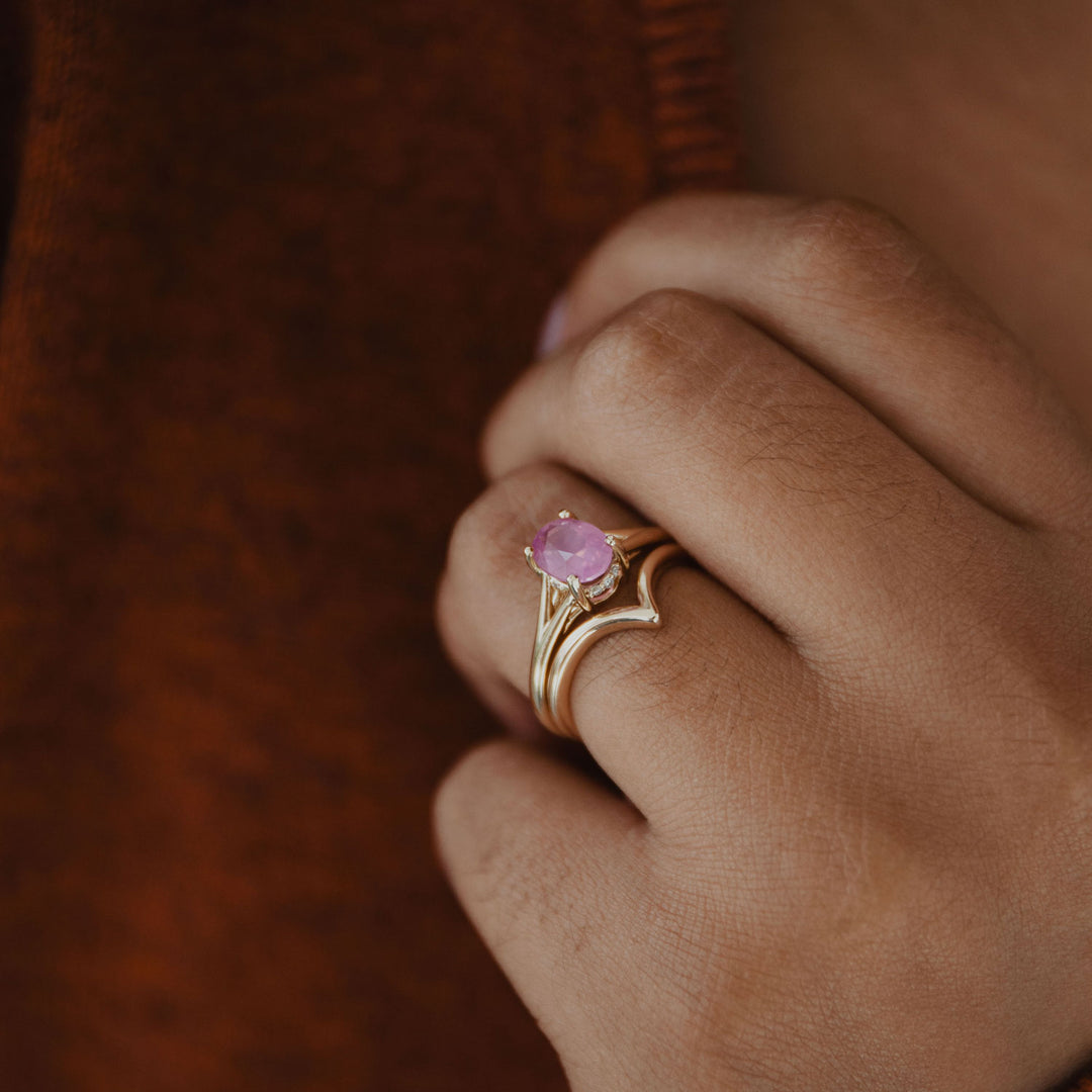 Mia Ring - Pink Sapphire
