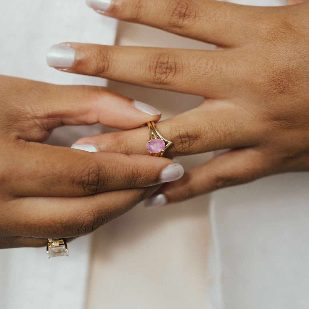 Mia Ring - Pink Sapphire