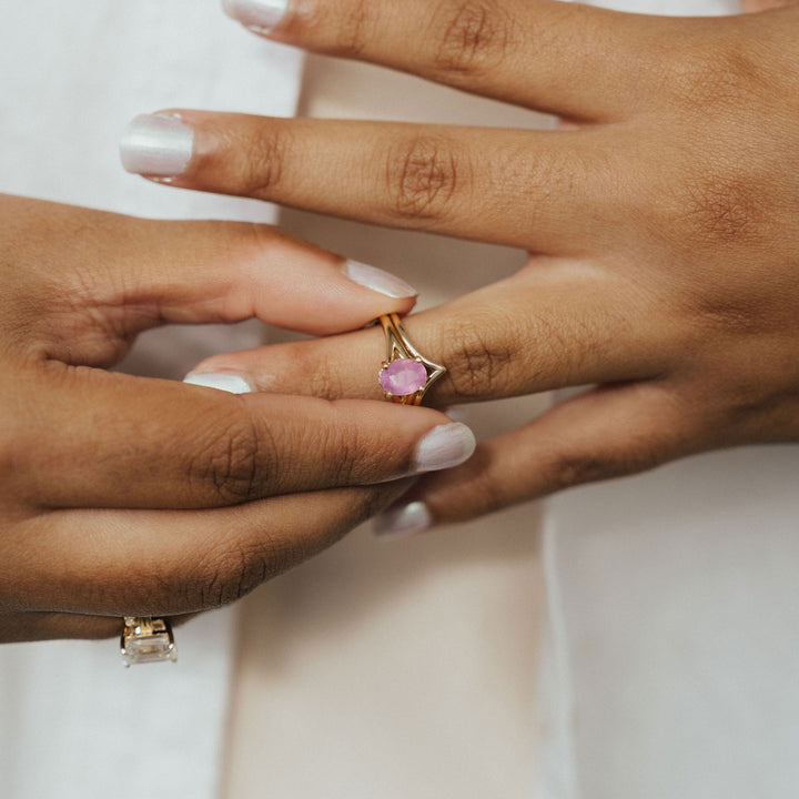 Mia Ring - Pink Sapphire