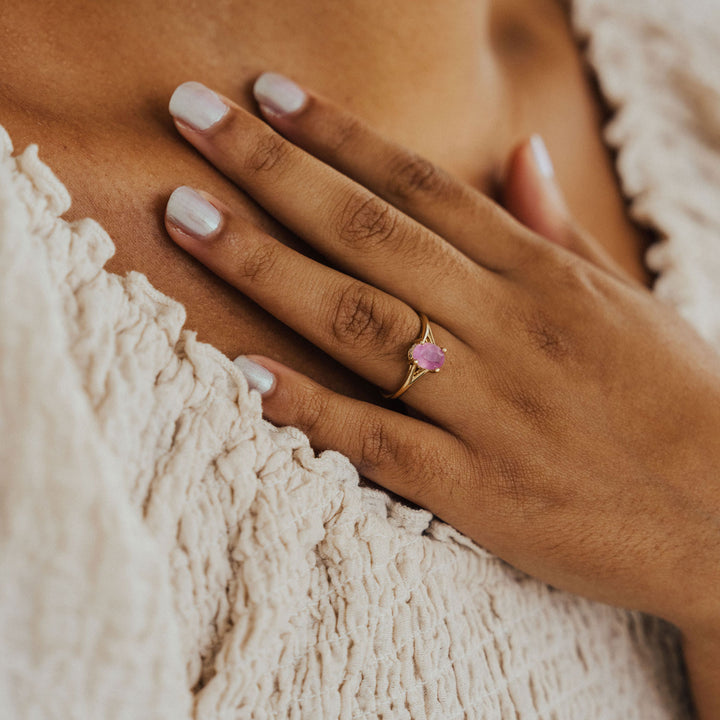 Mia Ring - Pink Sapphire