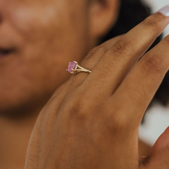 Mia Ring - Pink Sapphire