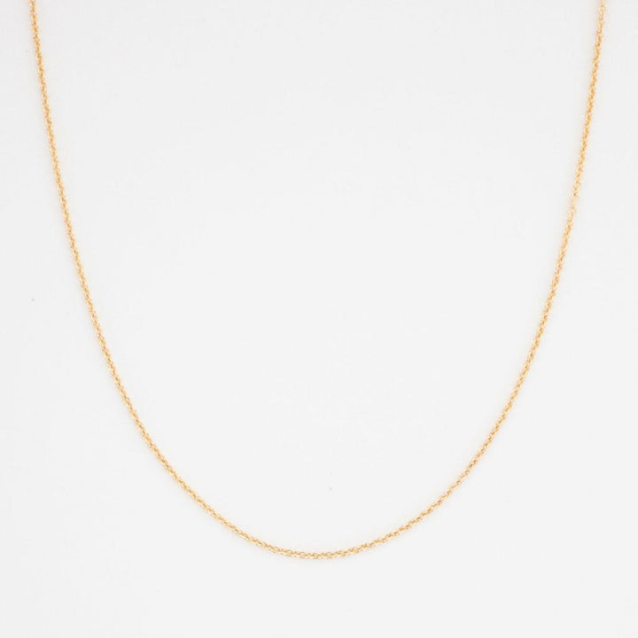 Cable Chain Necklace - 14K Solid Gold