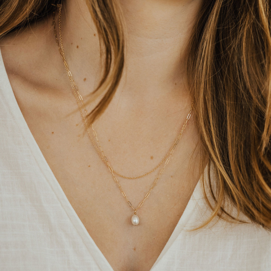 Cable Chain Necklace - 14K Solid Gold