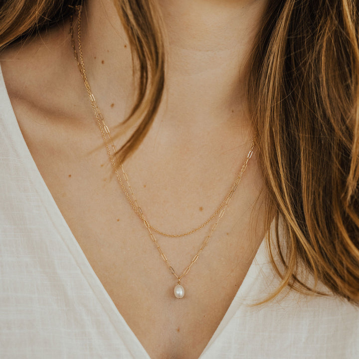 Cable Chain Necklace - 14K Solid Gold