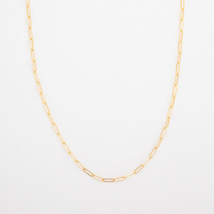 Drawn Chain Necklace - 14K Solid Gold
