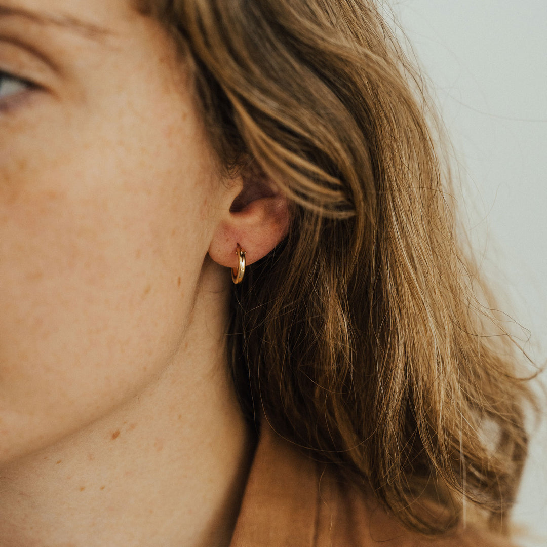 Everyday Hoops - 14K Solid Gold