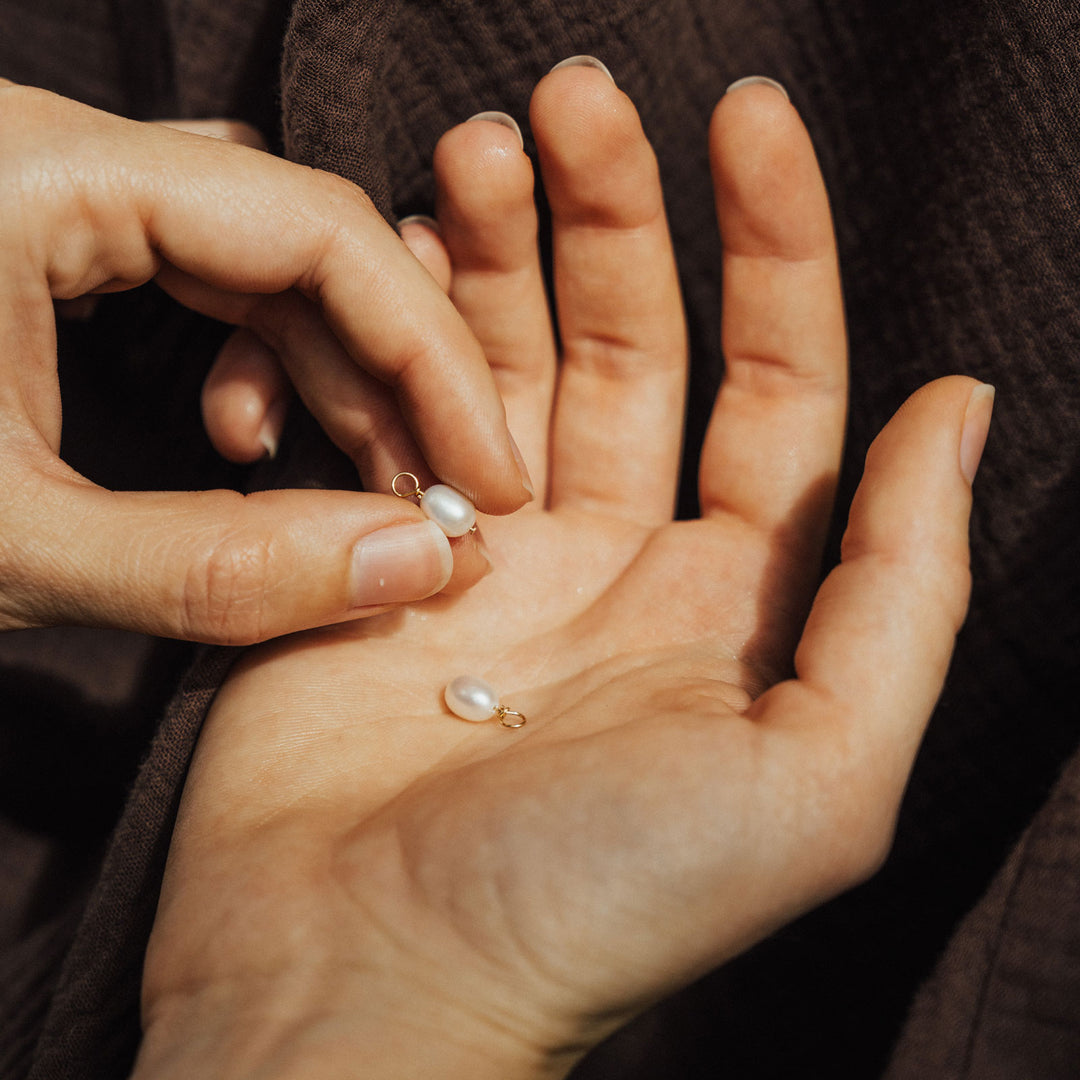 Pearl Charms - 14K Solid Gold