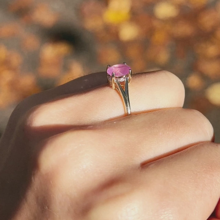 Mia Ring - Pink Sapphire
