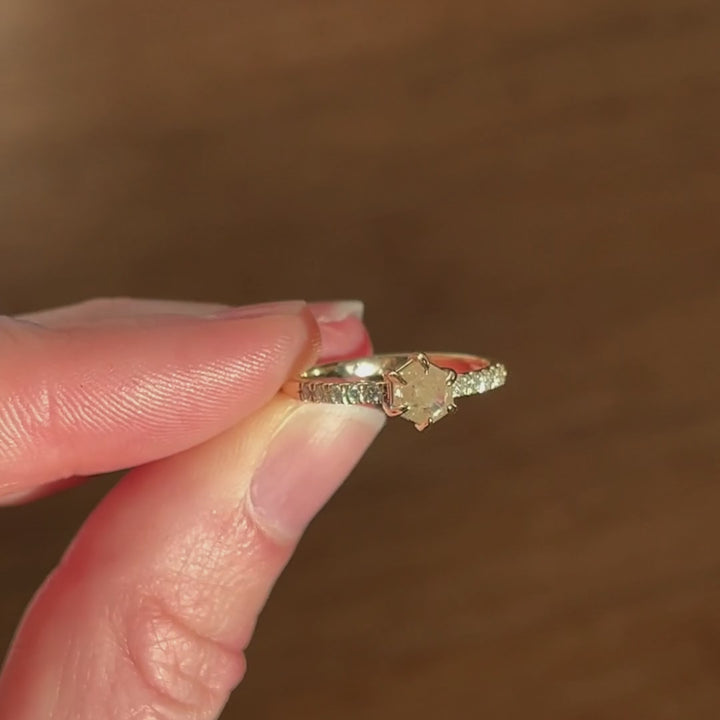 Finnley Ring - White Mined Diamond