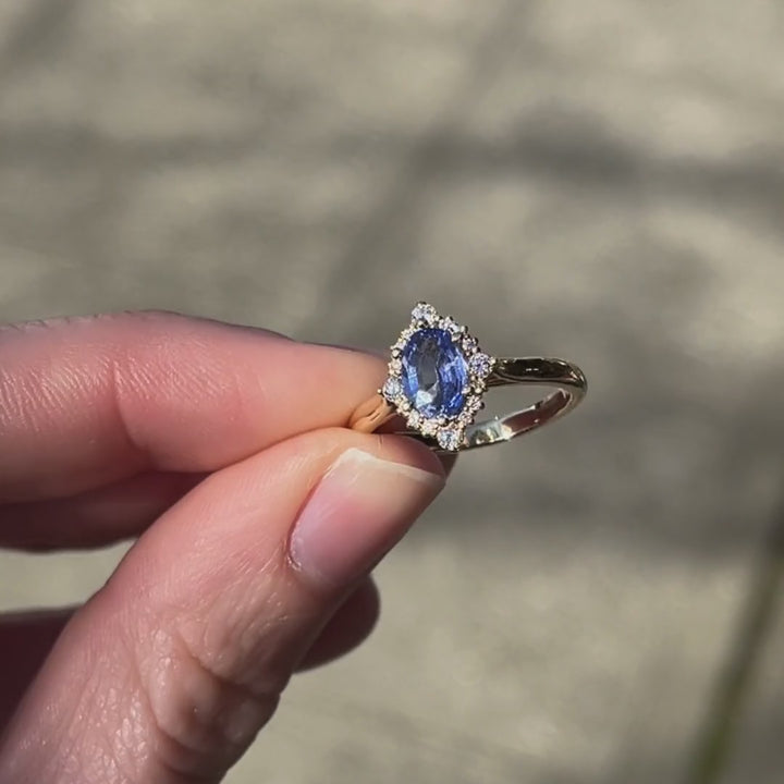 Diana Ring - Blue Sapphire