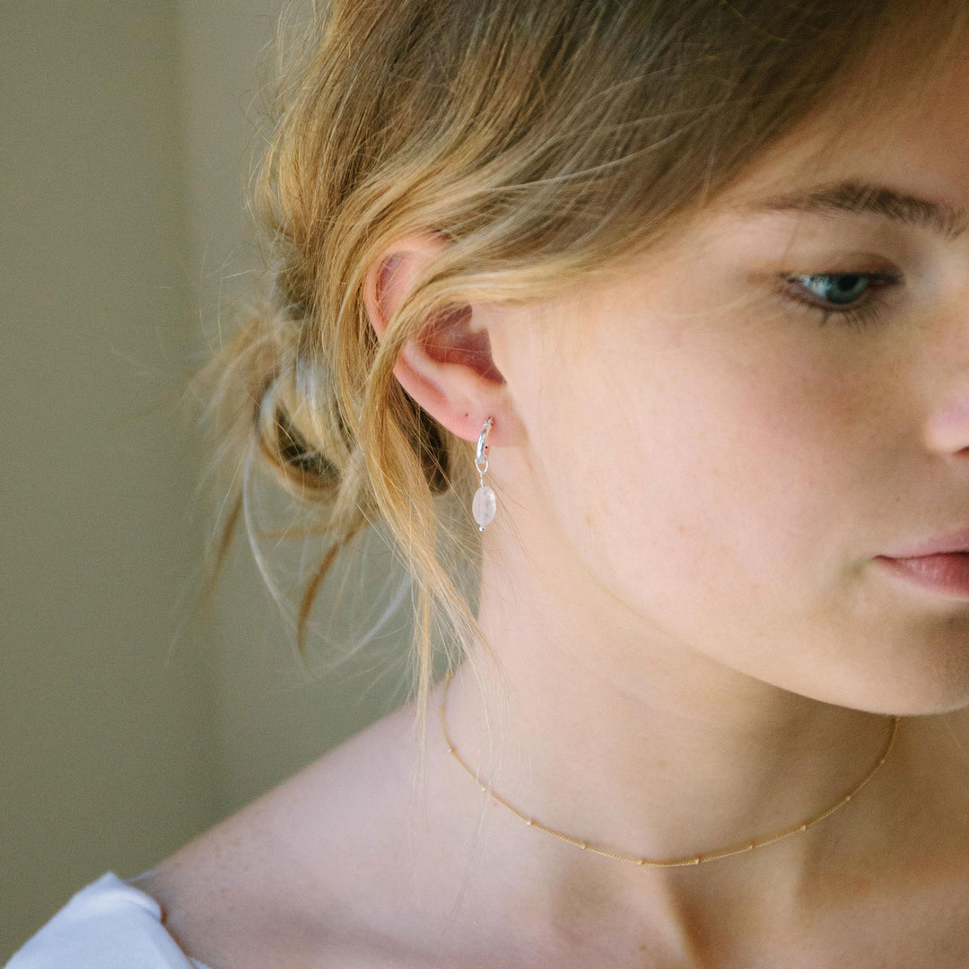 Moonstone Hoops
