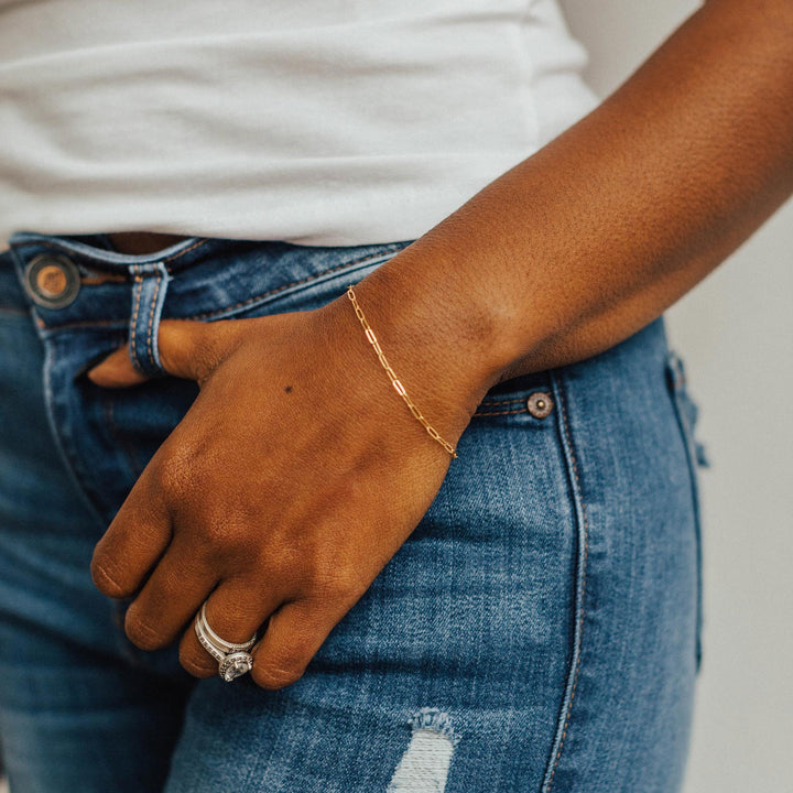 Drawn Chain Bracelet