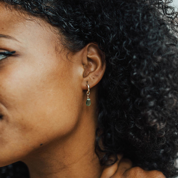 Jade Drop Hoops