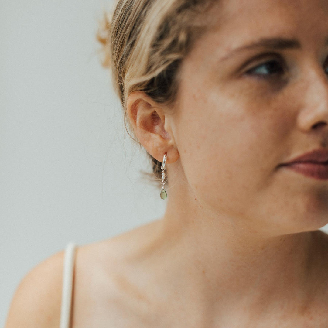 Jade and Pearl Orion Hoops