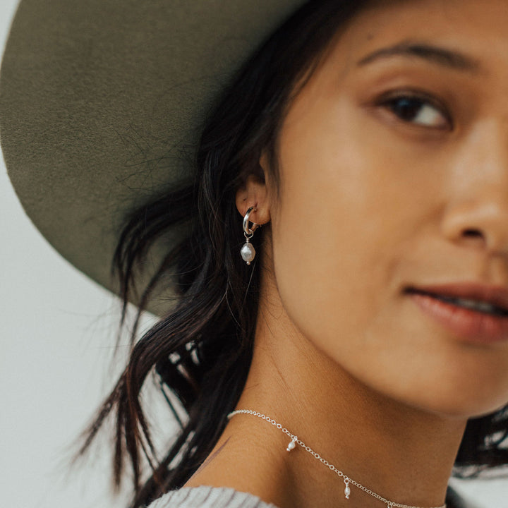 Pearl Hoops