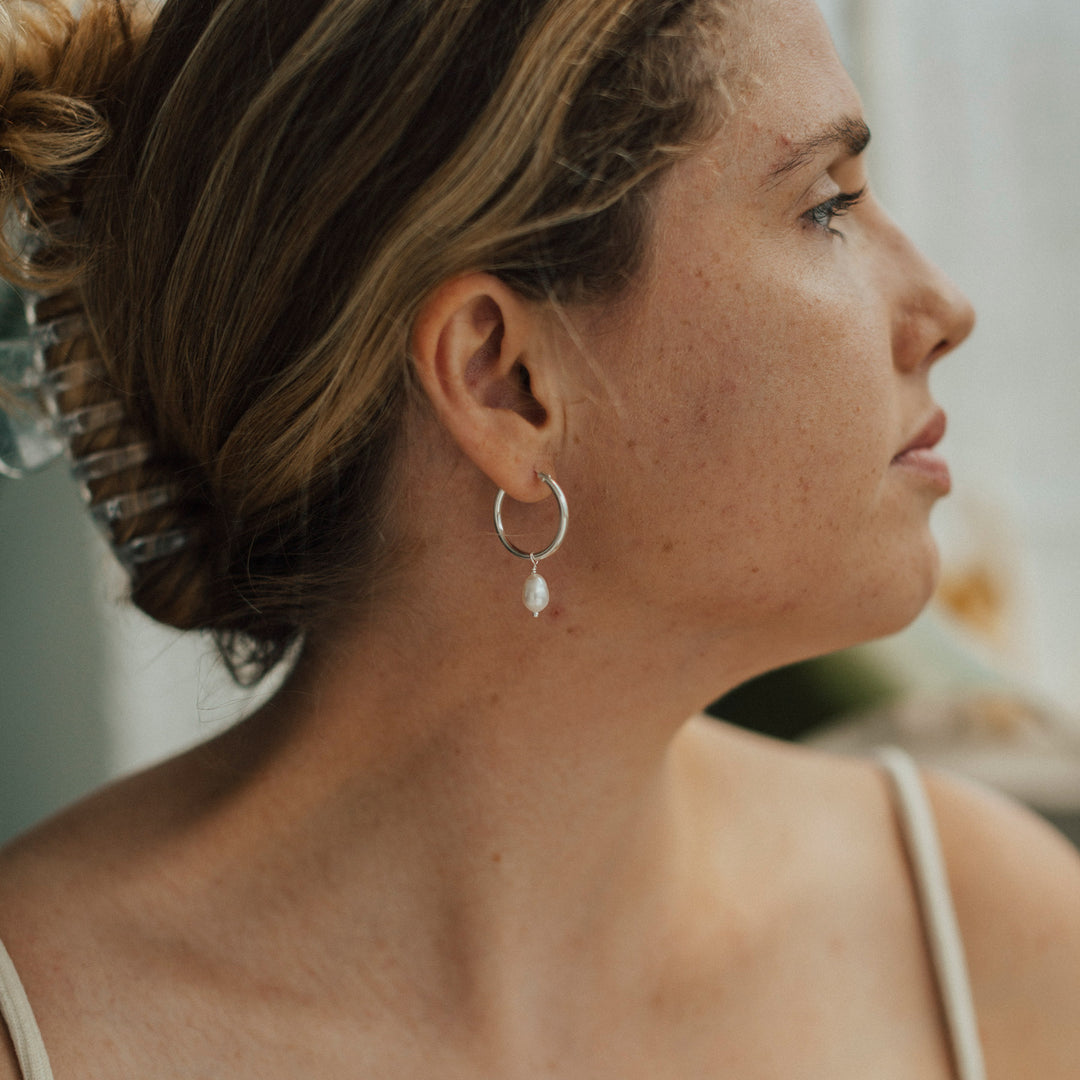 Pearl Hoops