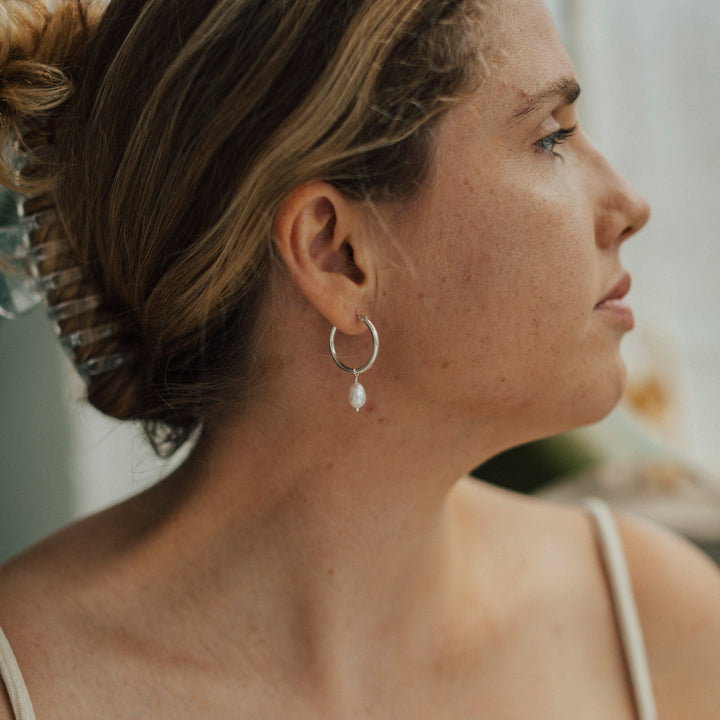 Pearl Hoops