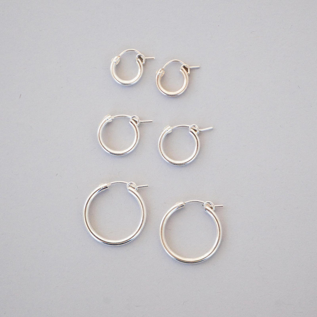Hoop size options from top to bottom: 12mm, 15mm, 22mm