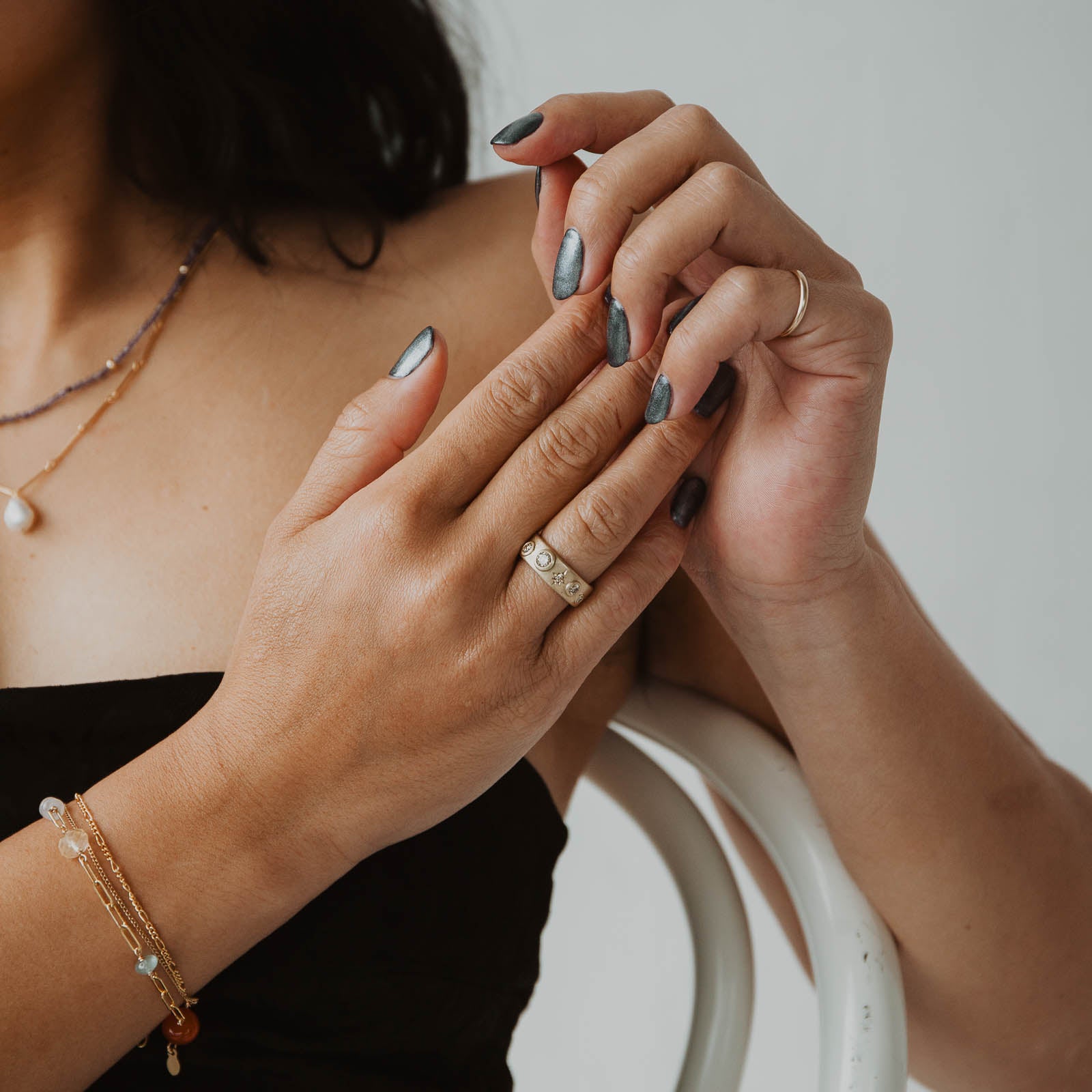 Polaris Ring - Champagne Diamonds