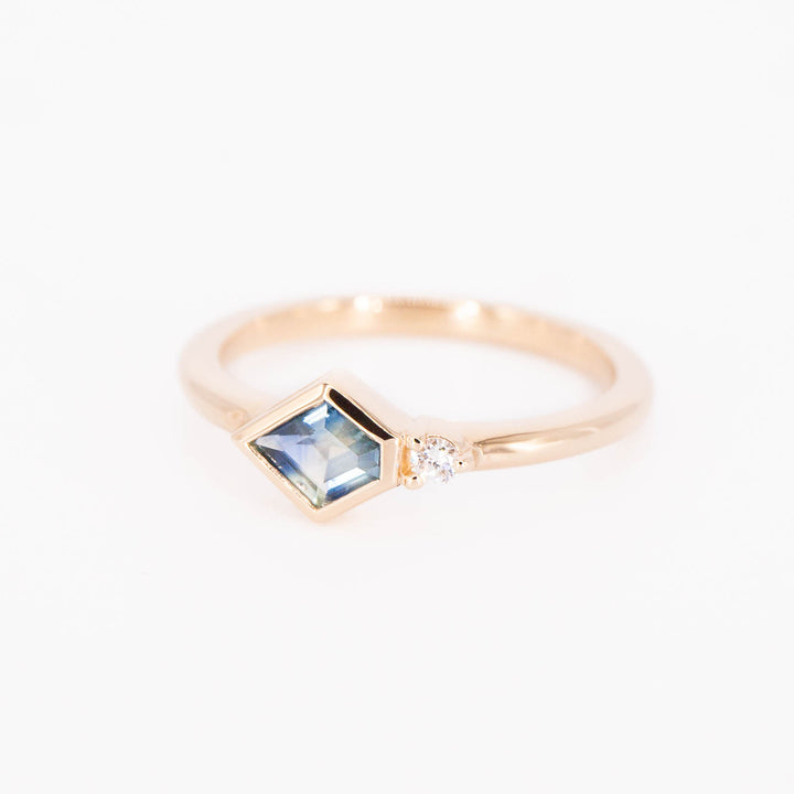 Sapphire + Diamond Duo Ring