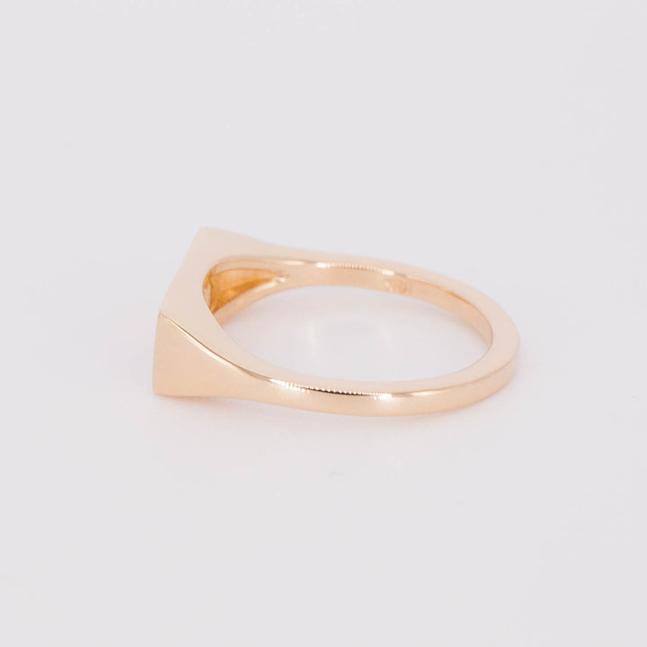 Pink + Orange Sapphire Flat Top Ring