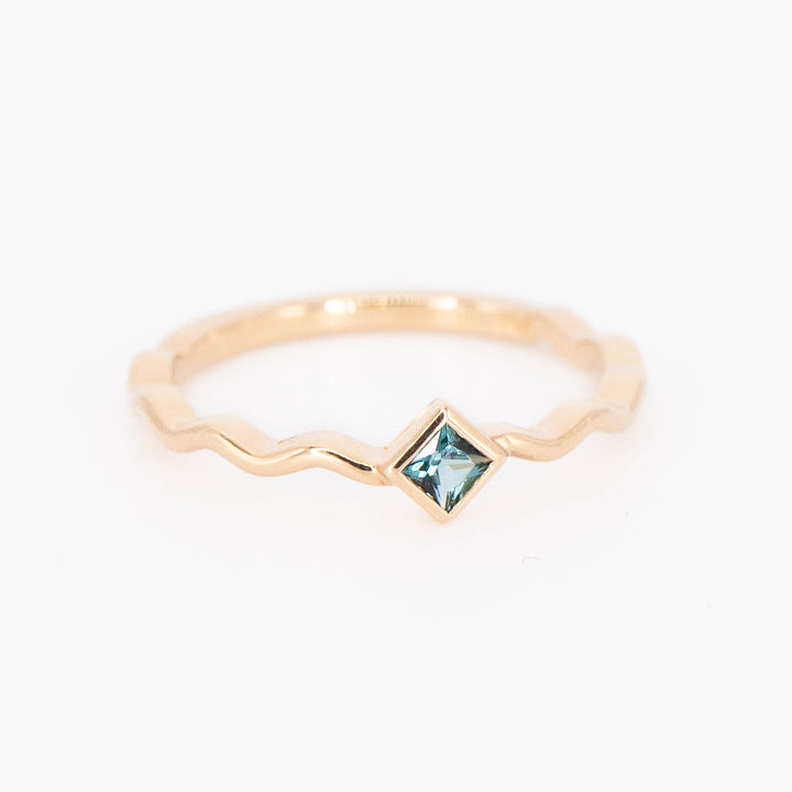 London Blue Topaz Squiggle Ring