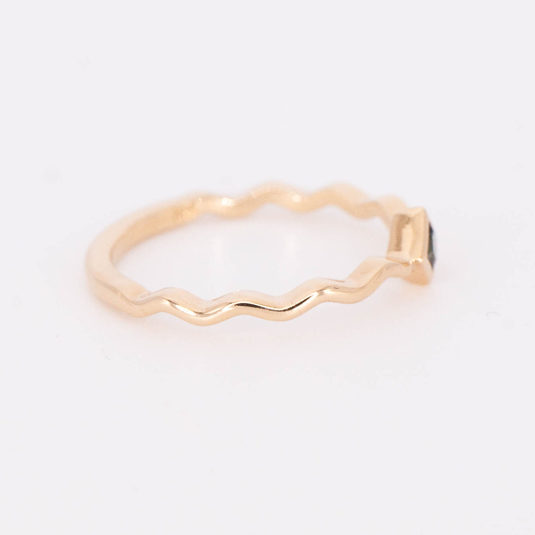 London Blue Topaz Squiggle Ring
