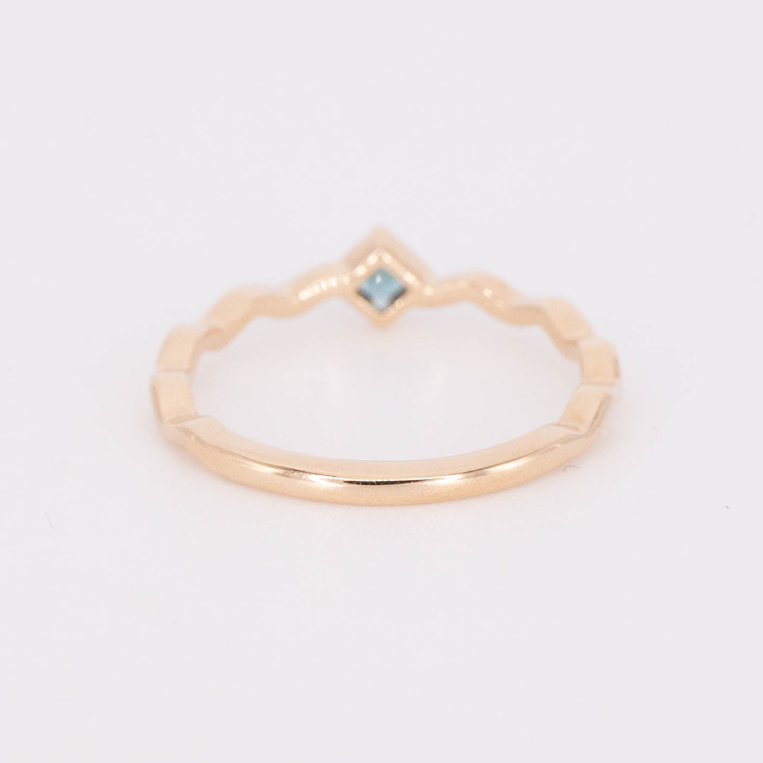 London Blue Topaz Squiggle Ring