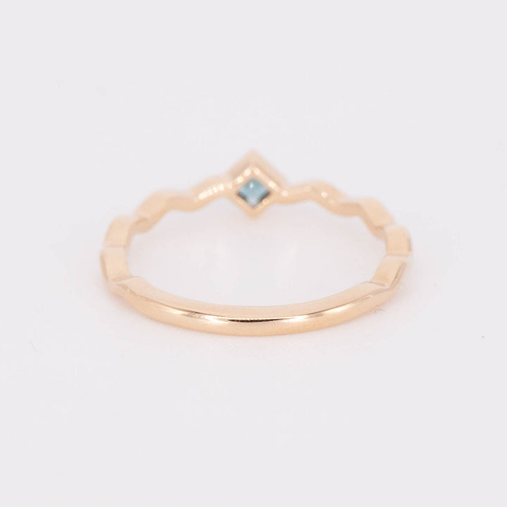 London Blue Topaz Squiggle Ring