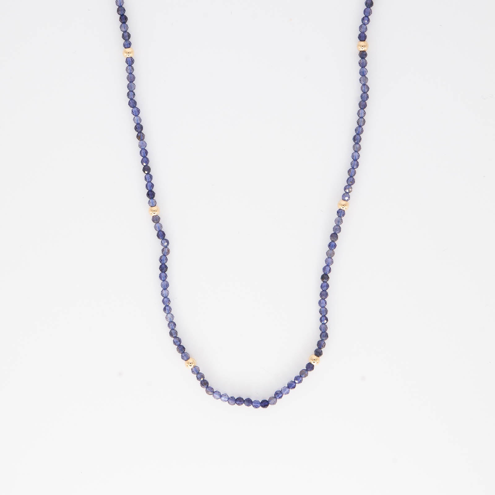 Iolite Beaded Necklace