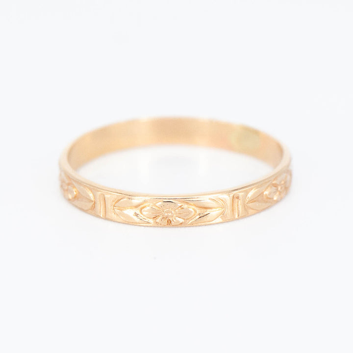 Floral Band - 14k gold