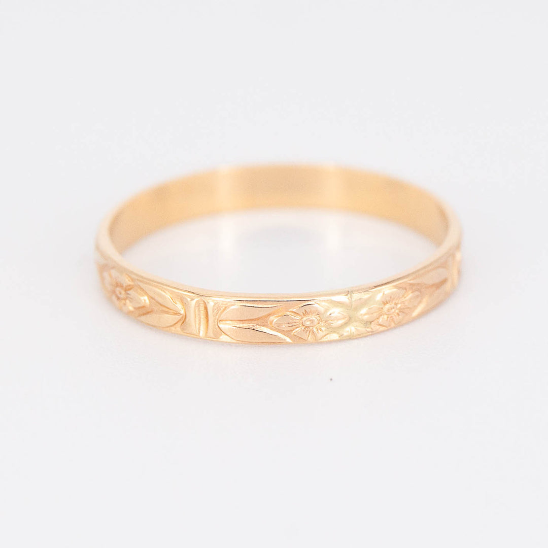 Floral Band - 14k gold