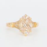 Alba Ring - Champagne Lab Diamond