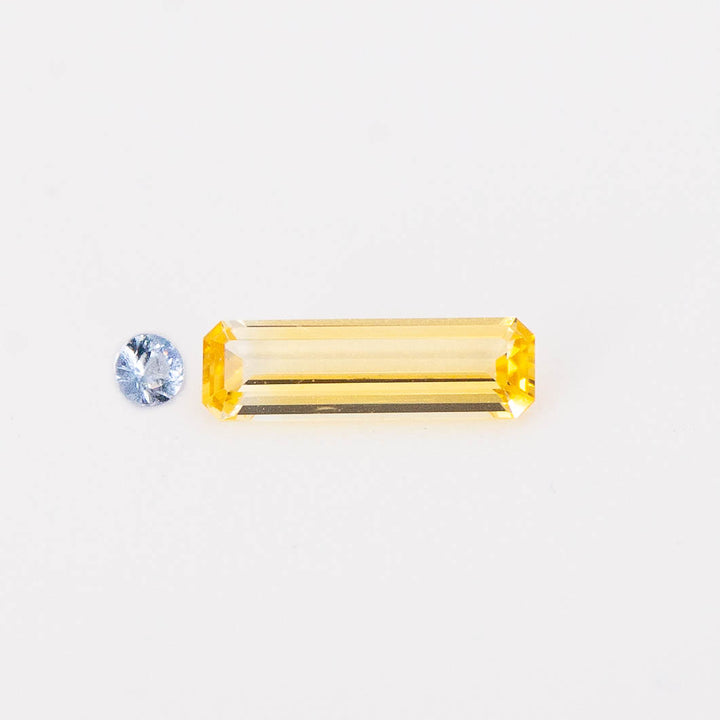 Yellow + Blue Sapphire Flat Top