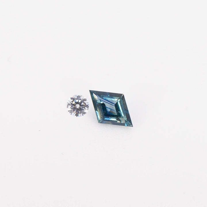 Sapphire + Diamond Duo Ring