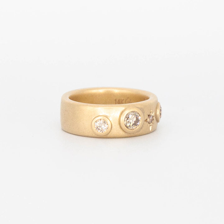 Polaris Ring - Champagne Diamonds