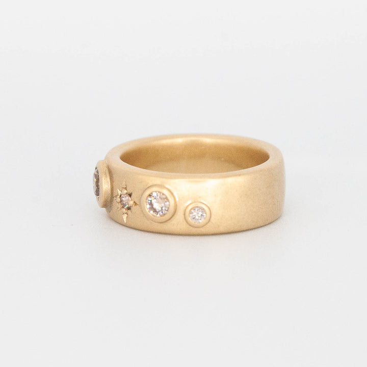 Polaris Ring - Champagne Diamonds