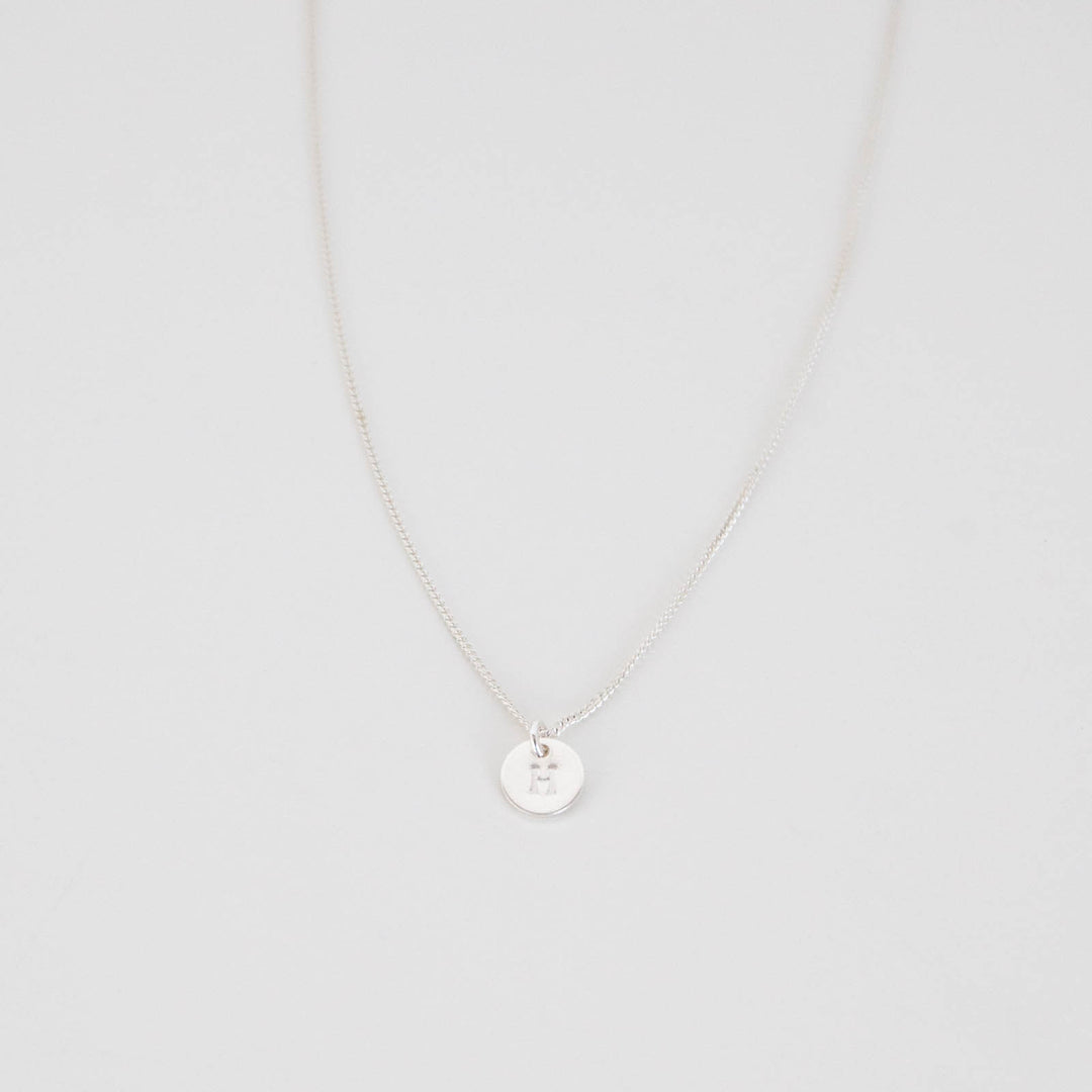 Initial Disc Necklace - Main Image