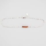 Hessonite Garnet Bar Anklet
