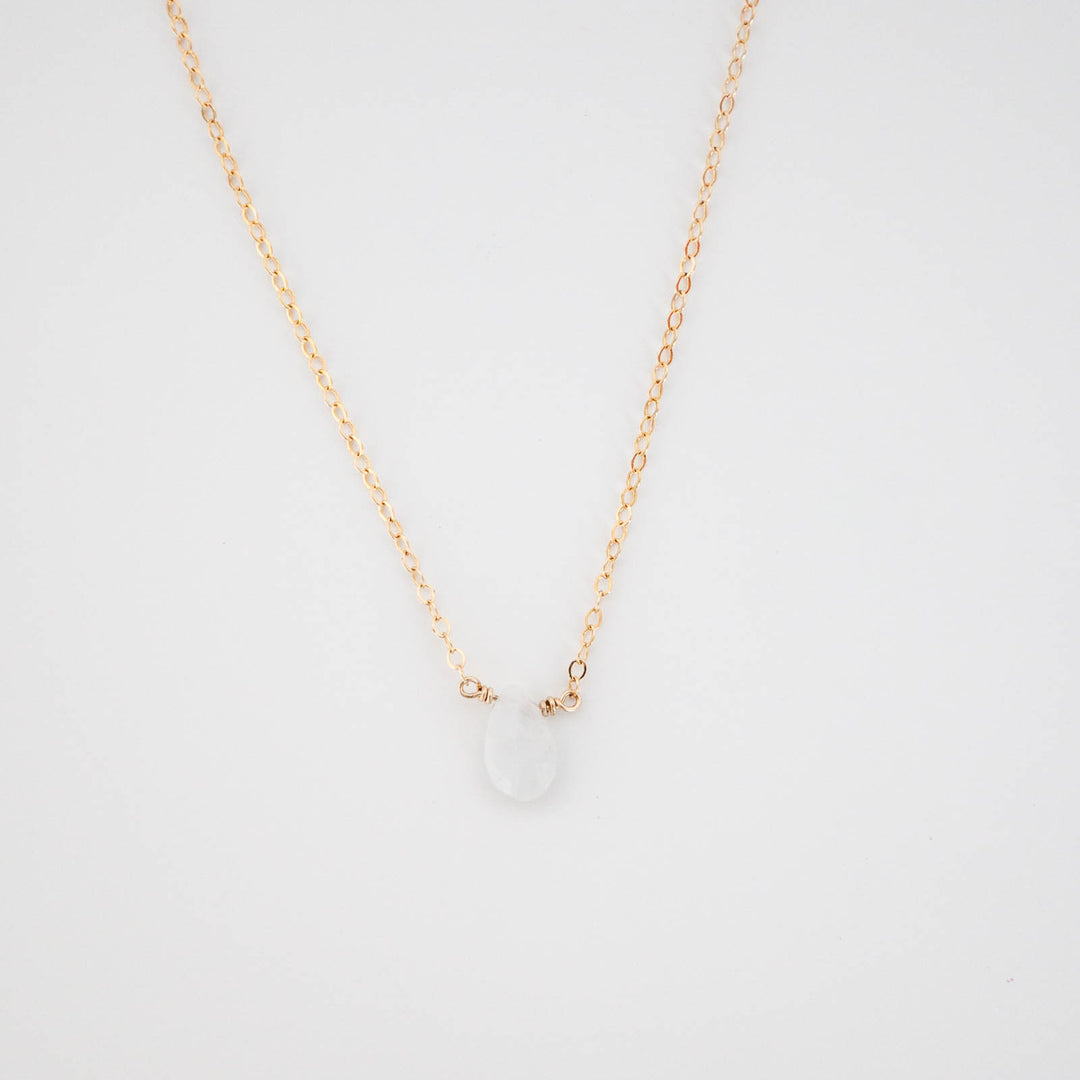 Moonstone Drop Necklace