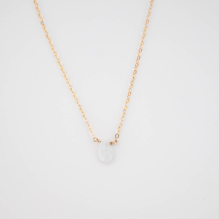 Moonstone Drop Necklace